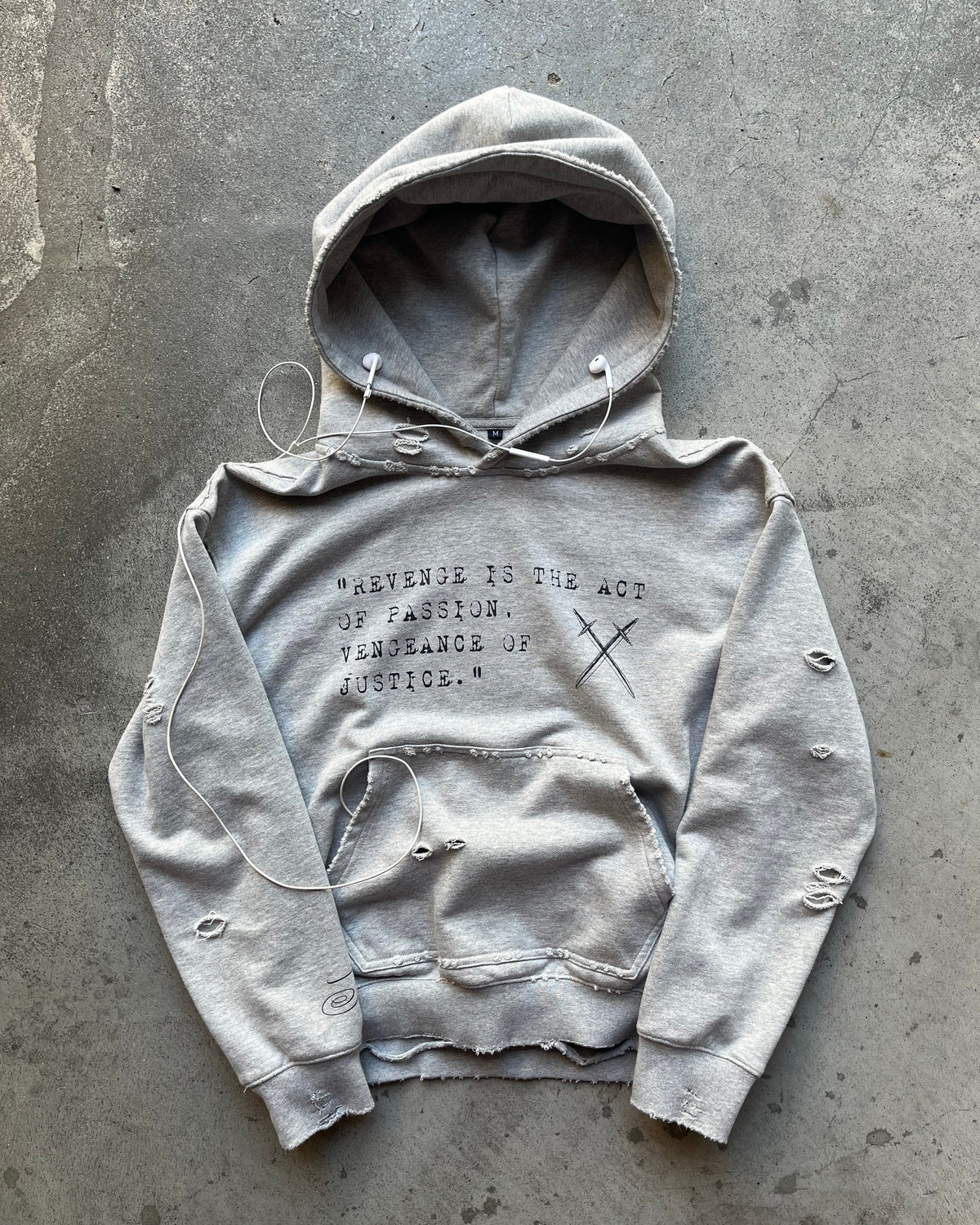 "vengeance” hoodie