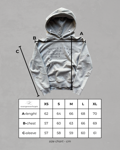 "vengeance” hoodie